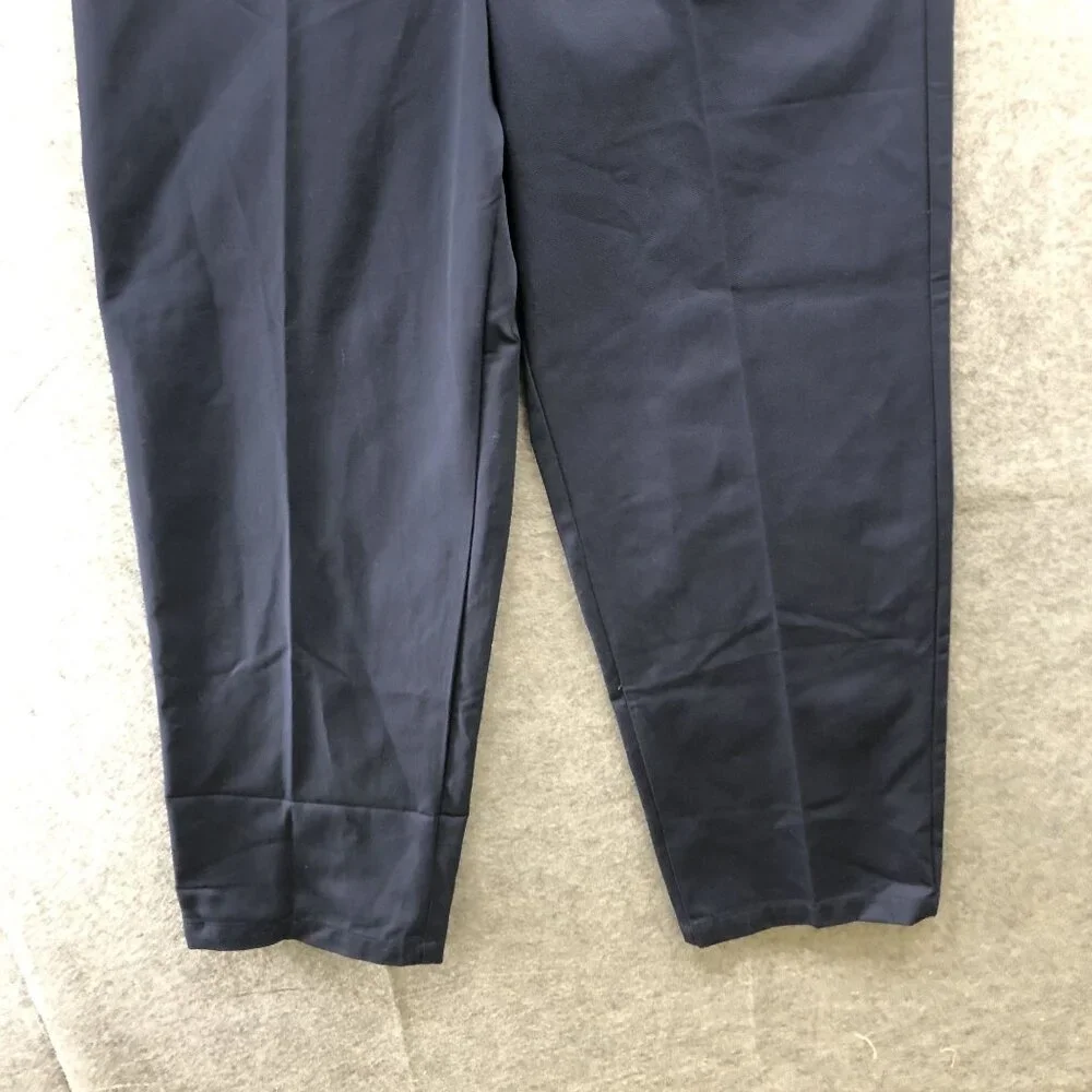 NWT‎ French Toast School Uniform Pants 18 Husky Relax Fit Pull On Navy Blue
